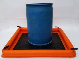 catch basin with barrel