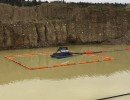 gold rush turbidity curtains around pump1