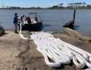 sorbent boom deployment texas boom co