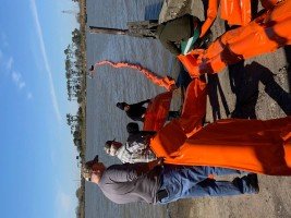 tbc oil containment boom deployment   tabbs bay