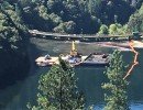turbidty curtains on dredging project west coast