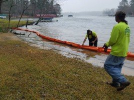 type i turbidity curtain deployment