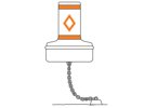 Rolyan Buoys - B1428SW Regulatory Float Collar Buoy with Bottom Mooring Eye